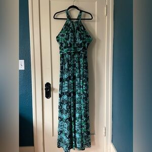 JAYGODFREY Emerald and Ebony Dress